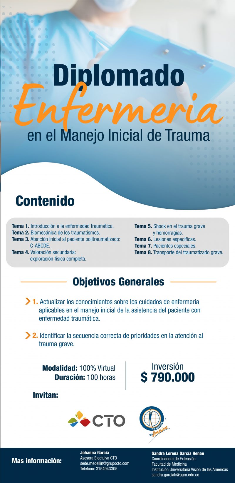 Diplomado Virtual Enfermería en el Manejo Inicial del Trauma