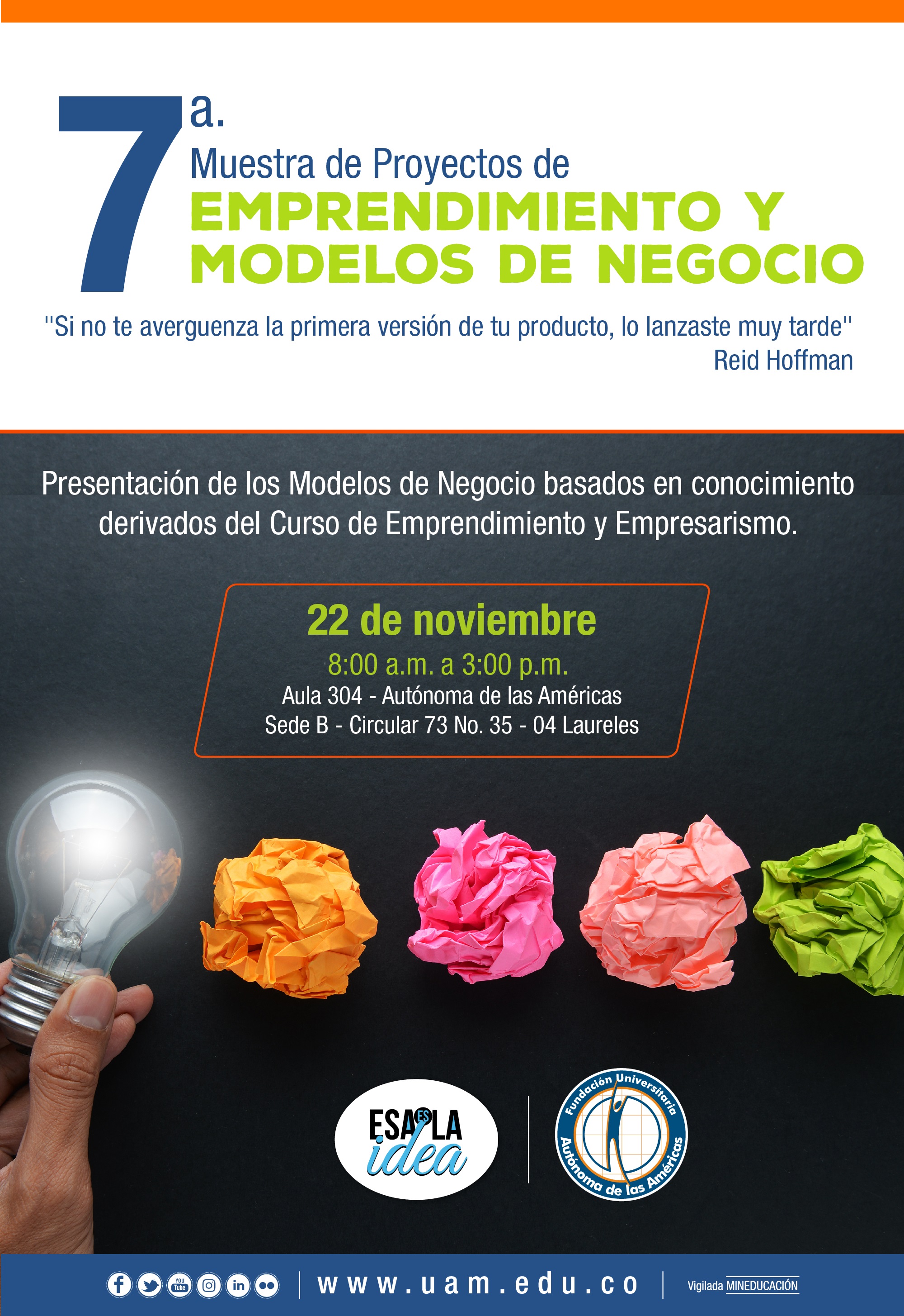 Muestra De Proyectos De Emprendimiento Y Modelos De Negocio