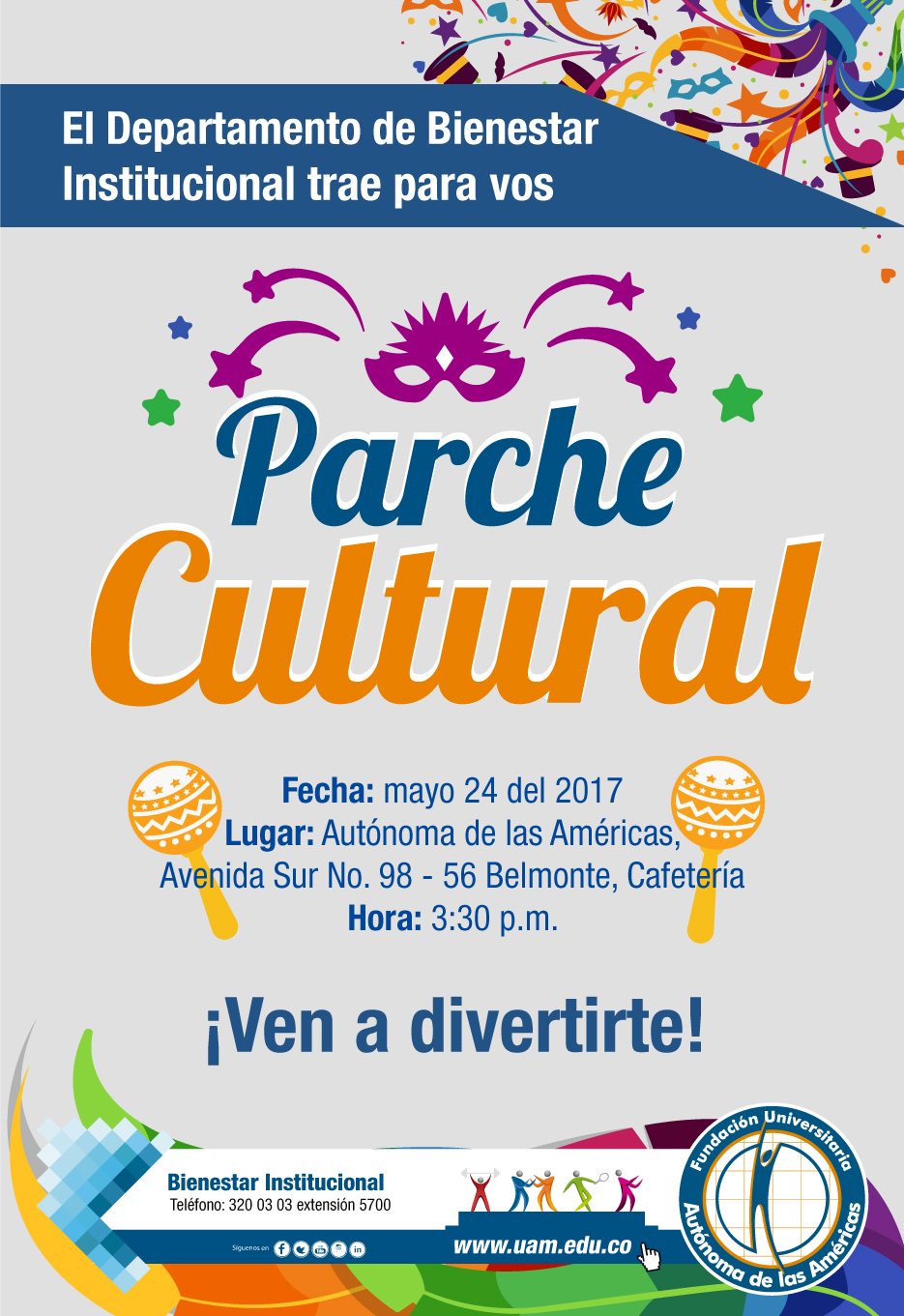 Afiche Parchecultural 24 De Mayo 2017